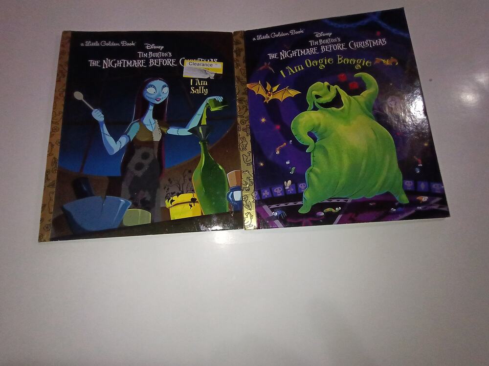 BRAND NEW – Disney The Nightmare Before Christmas Little Golden Books – Set of 2